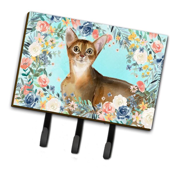 Carolines Treasures Abyssinian Spring Flowers Leash or Key Holder CK3386TH68 - main